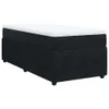Boxspringbett mit Matratze Schwarz 80x200 cm Samt Produktbild-Vorschau 1