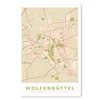 MuchoWow® Mauspad Mousepad Wolfenbüttel - Karte - Stadtplan Produktbild-Vorschau 1