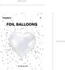 Palloncino Herzilein in foil bianco 45cm Anteprima dell’immagine prodotto 5