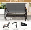 A garden bench on a patio with close-up shots of its features. Anteprima dell’immagine prodotto