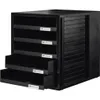 HAN Schubladenbox 1401-13 DIN A4 5Schubfächer PS Produktbild-Vorschau 1
