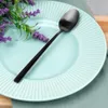 Cucchiaini da cocktail in acciaio nero 4 pezzi. Anteprima dell’immagine prodotto 5