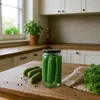 Glasbehälter 1000 ml mit Schwarzem Schraubdeckel – Ideal Produktbild-Vorschau 4