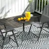 Outsunny Gartentisch  Ø60 x 71 cm, Wetterfest Balkontisch Produktbild-Vorschau 8