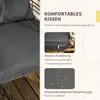 Súprava záhradného ratanového nábytku Outsunny, 3 ks. Náhľad obrázku produktu 5