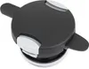 A product shot of a black insulated carafe lid with gray and white accents. Produktbild-Vorschau