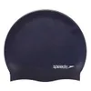 Speedo Plain Flat Silicone Cap Navy Produktbild-Vorschau 2