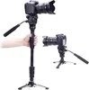 Monopod 2w1 z Nóżkami i Głowicą Olejową / Video Podgląd zdjęcia produktu 3