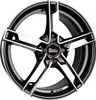 16 Zoll MAM W4 5x112 ET48 Alufelgen BLACK FRONT POLISH Produktbild-Vorschau 1