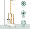eluno Garniture de WC sur pied 4 en 1, brosse de WC, Voir les images du produit 7
