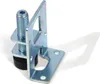 A single furniture foot with a metal bracket and a rubber base, shown against a white background. Produktbild-Vorschau