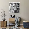 Poster - Poster ohne Rahmen - Tiere Zebra gestreift - 60x60 Produktbild-Vorschau 6