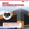 GeZu Impex Pfostenecke 3 Balken 71 x 71 mm Anthrazit Produktbild-Vorschau 4