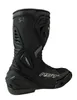 A black motorcycle boot on a white background. Podgląd zdjęcia produktu