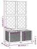 vidaXL Zahradní květináč s mříží modrošedý 80 x 40 x 136 cm Náhled obrázku produktu 6