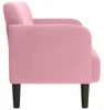 vidaXL Sofa dwuosobowa różowa 109 cm aksamitna Podgląd zdjęcia produktu 4