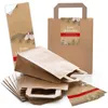 100 braune natur Kraftpapier Papiertüte Geschenk-Tasche mit Produktbild-Vorschau 2