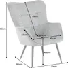 riess-ambiente Design Sessel SCANDINAVIA champagner Produktbild-Vorschau 2