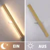 ZMH LED Wandleuchte innen Wandlampe Holz 100 CM 36W Modern Produktbild-Vorschau 6