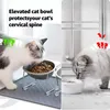 Erhöhter Edelstahl Futternapf Katze Hund 15° Neigung Napf Produktbild-Vorschau 2