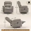 HOMCOM Relaxsessel Fernsehsessel Massagesessel mit Wärme Produktbild-Vorschau 3