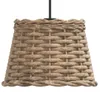 vidaXL Tienidlo na svietidlo hnedé Ø20x15 cm Wicker Náhľad obrázku produktu 3