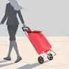 vidaXL Einkaufswagen Rot 35 x 28 x 92 cm Oxford-stoff Produktbild-Vorschau 2