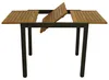 Tisch 80-120 x 75 x 70 cm Akazie Aluminium Grau Natur Produktbild-Vorschau 4