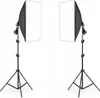 2 Fotolampen Softbox verstellbare Stativlampe 50x70 + Produktbild-Vorschau 3