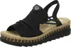 Rieker Damen Keilsandalette Sandale Modeschuh schwarz 40 Produktbild-Vorschau 26