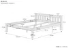 Doppelbett weiß Ehebett Kiefer Massivholzbett 160x200 Produktbild-Vorschau 3
