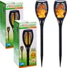Zestaw 2 Lamp Solarnych Led Pochodnia Efekt Płomień Ogień Podgląd zdjęcia produktu 1