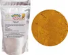 A product shot of a bag of Golden Latte powder next to a circular close-up of the powder. Náhľad obrázku produktu