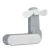 2er Set Tragbarer Akku Handventilator Faltbar Mini Produktbild-Vorschau 3