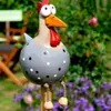 Dekorativer Hahn aus Harz und Keramik - 28 cm - Produktbild-Vorschau 3