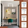 ZMH LED biely stropný reflektor 2 plamene GU10 otočný Náhľad obrázku produktu 2