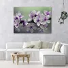 Leinwandbild blumen auf einem baum 120x80 cm Feeby lila Produktbild-Vorschau 2