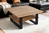 Couchtisch Baumkante 90 x 90 cm Mango massiv + rough Produktbild-Vorschau 2