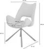 A diagram of a chair with dimensions indicated. Produktbild-Vorschau