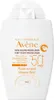 A white bottle of Avène sunscreen with orange text and branding. Anteprima dell’immagine prodotto