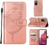 Galaxy S20 FE 4G Hülle, Schmetterling Prägung Flip Leder Produktbild-Vorschau 1
