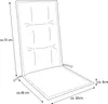 Auflage Hochlehner Florence 0575 anthrazit Schrift 120x50x8 Produktbild-Vorschau 3
