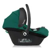 A side view of a green and black baby car seat. Náhľad obrázku produktu
