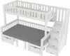Sweiko Lit mezzanine multifonctionnel, 90x200cm, lit et Voir les images du produit 14