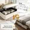 Flieks gestoffeerd bed 180x200 cm met opbergruimte, Productafbeelding-voorbeeld 5