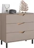 Commode avec tiroirs Vicco Marelle Greige/Artisan 80x81.2cm Voir les images du produit 6