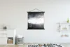 MuchoWow® Textilposter Dinosaurier - Schwarz - Weiß - Regen Produktbild-Vorschau 2