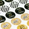 Oblique Unique 40. Geburtstag Sticker Jubiläum Deko Produktbild-Vorschau 3