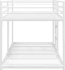 vidaXL Patrová postel bez matrace bílá 100x190 cm ocelová Náhled obrázku produktu 5