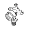 A technical drawing of a plumbing fitting. Anteprima dell’immagine prodotto
